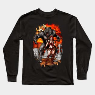 Big Bad Wolf and Red Riding Hood Long Sleeve T-Shirt